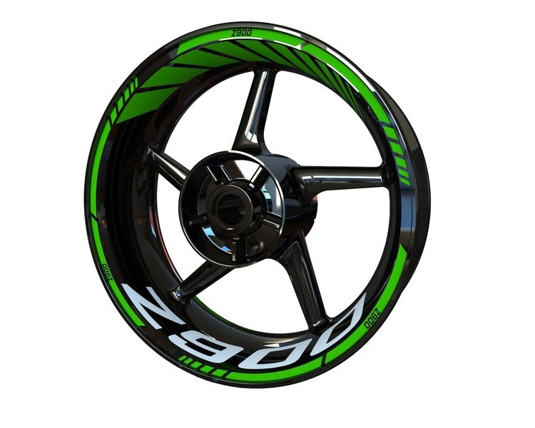 Kawasaki Z900 Wheel Stickers - "Classic" Standard Design - SpinningStickers  | #1 Motorcycle & Powersport Graphics