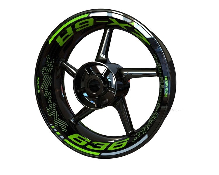 Adesivi per cerchioni ZX-6R 636 - Design Premium