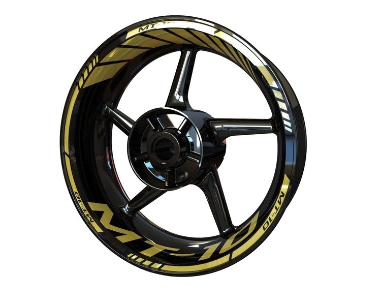 Yamaha MT 10 Wheel Stickers - "Classic" Standard Design