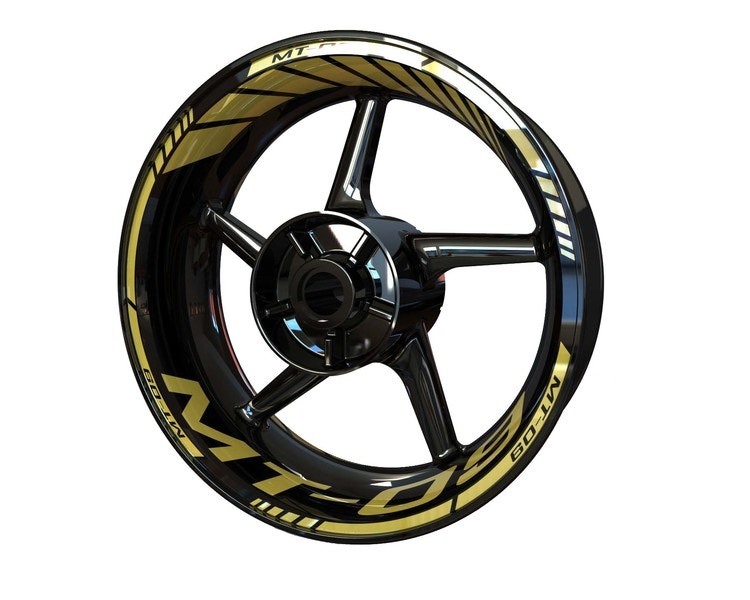 Yamaha MT 09 Wheel Stickers - "Classic" Standard Design - SpinningStickers  | #1 Motorcycle & Powersport Graphics