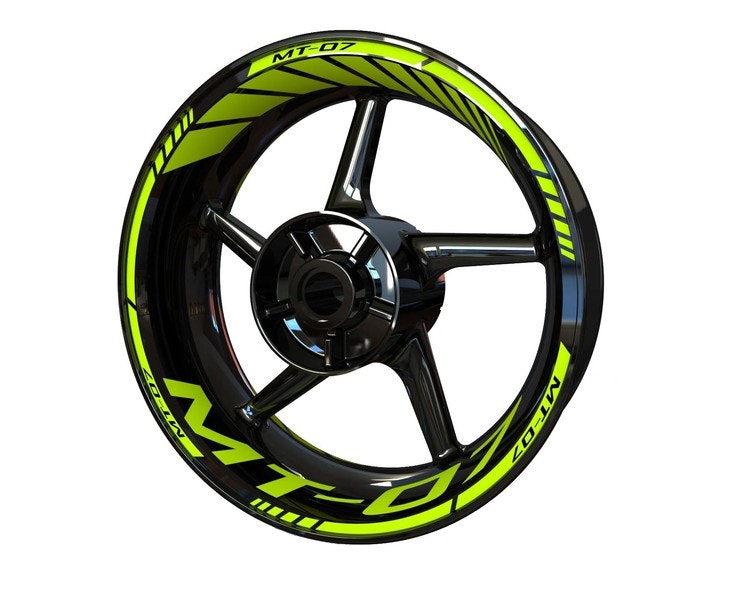 Yamaha MT 07 Wheel Stickers - "Classic" Standard Design