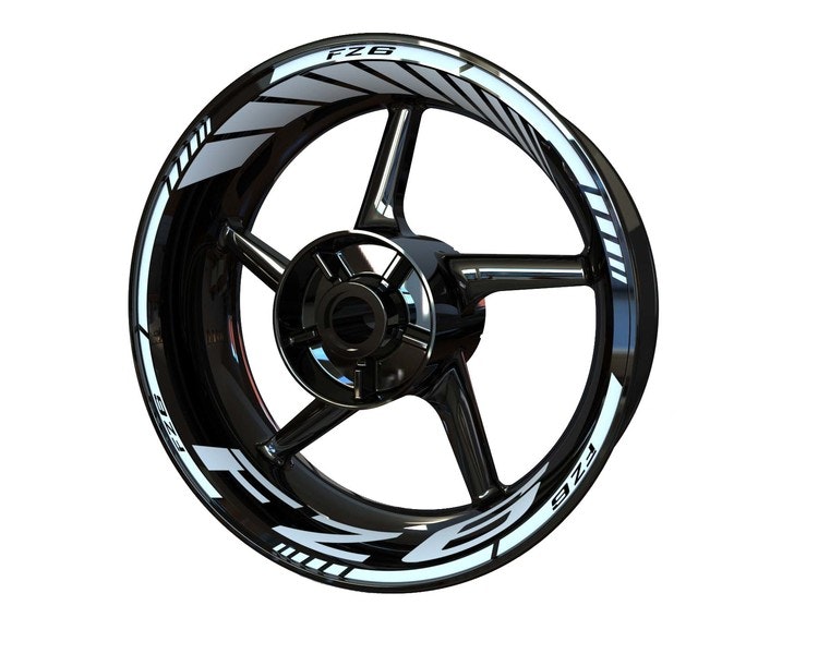 Yamaha FZ6 Velg Stickers - standaard ontwerp