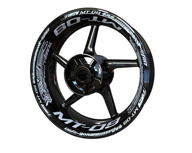 Yamaha MT 09 Wheel Stickers - Plus Design