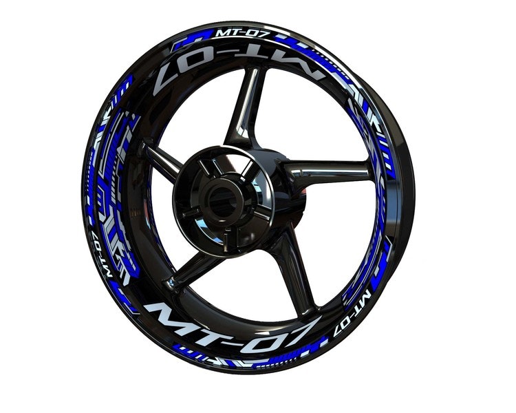 MT-07 Wheel Stickers - "Steel Stripes"