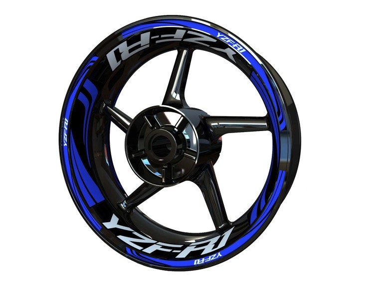 YZF-R1 Wheel Stickers - "Wave"