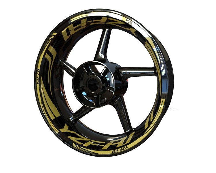 Yamaha YZF-R1 Wheel Stickers - Plus Design