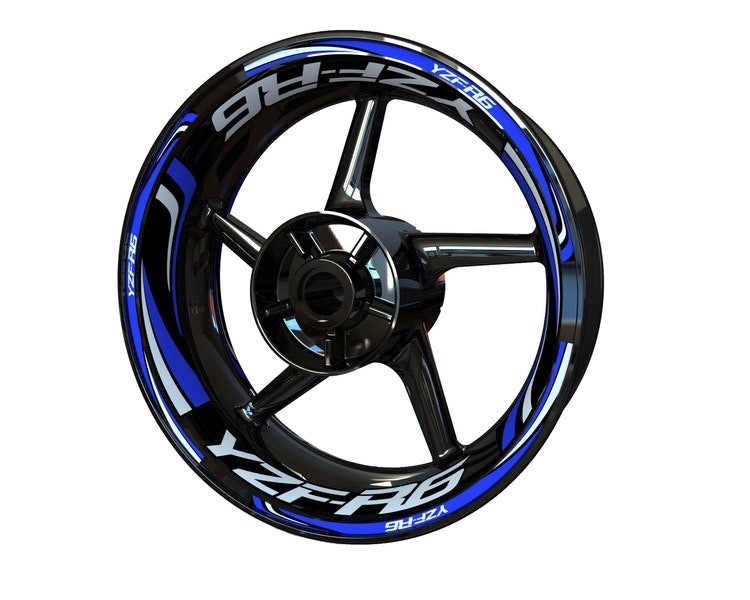 Yamaha YZF-R6 Wheel Stickers - Plus Design