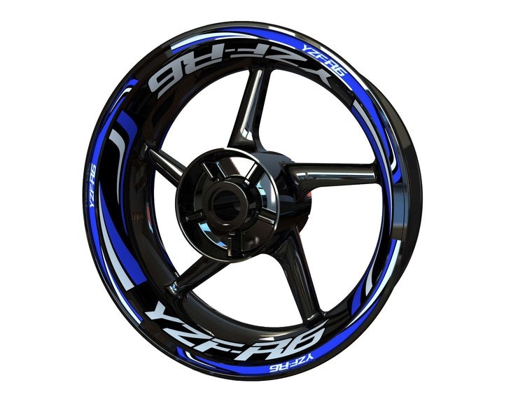 Yamaha YZF-R6 Velg Stickers - Plus ontwerp