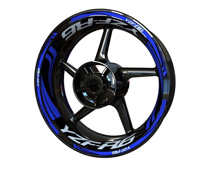 Yamaha YZF-R6 Velg Stickers - Plus ontwerp