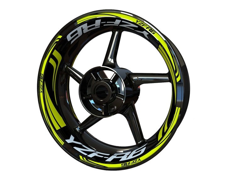 Yamaha YZF-R6 Wheel Stickers - Plus Design