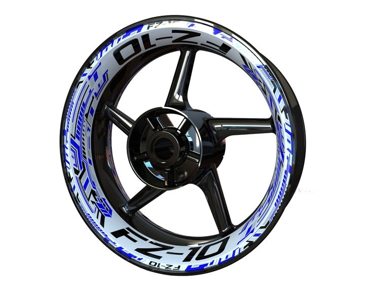 FZ10 Wheel Stickers - "Steel Stripes"