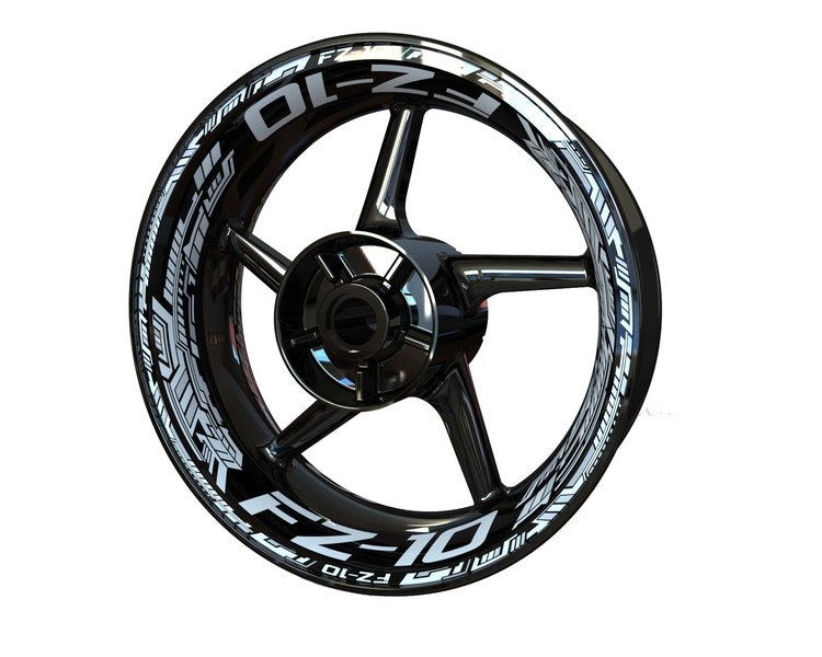 FZ 10 Wheel Stickers - Premium Design - SpinningStickers | The Best Motorcycle Rim Stickers