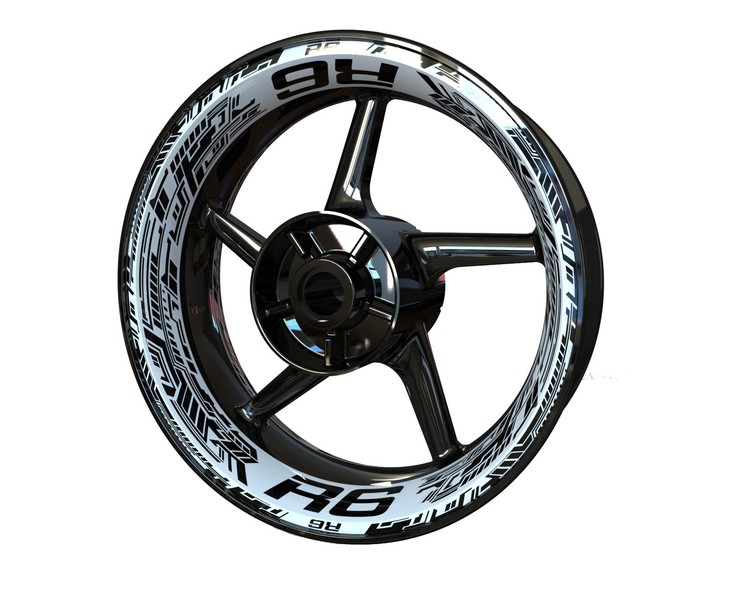 Yamaha R6 Wheel Stickers - Premium Design