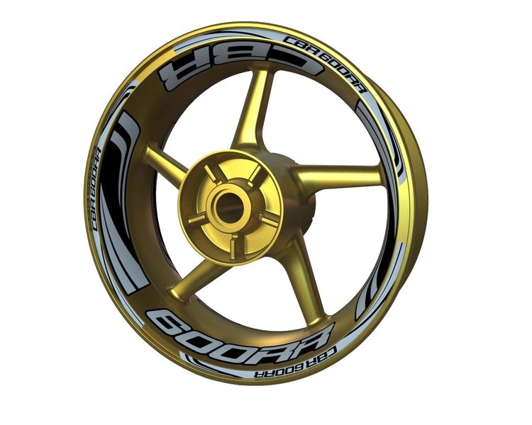 Honda CBR600RR Wheel Stickers - Plus Design