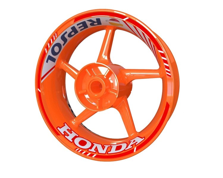Honda Repsol Wheel Stickers kit - "Classic" Standard Design