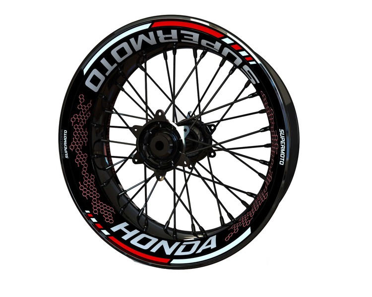 Honda CRF Supermoto Wheel Stickers kit - Premium Design