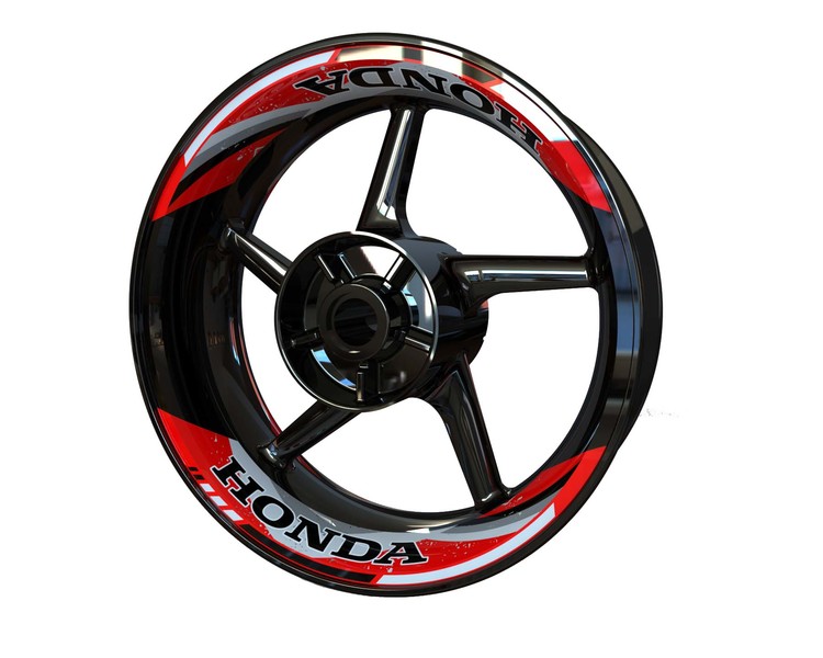 Honda Wheel Stickers kit - Two Piece Design V2