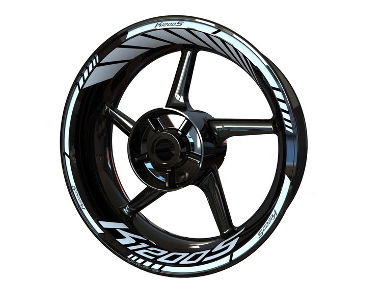 BMW K1200S Wheel Stickers - Standard Design