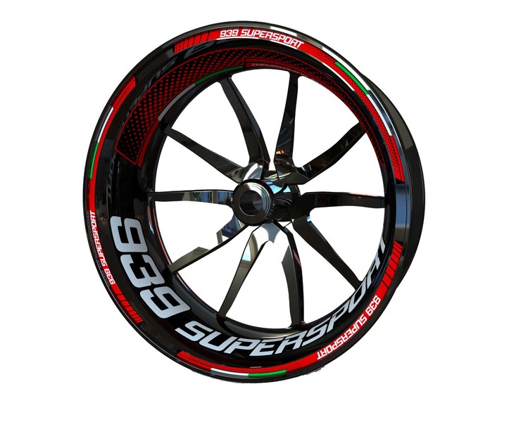 Ducati 939 Supersport Wheel Stickers - Plus Design
