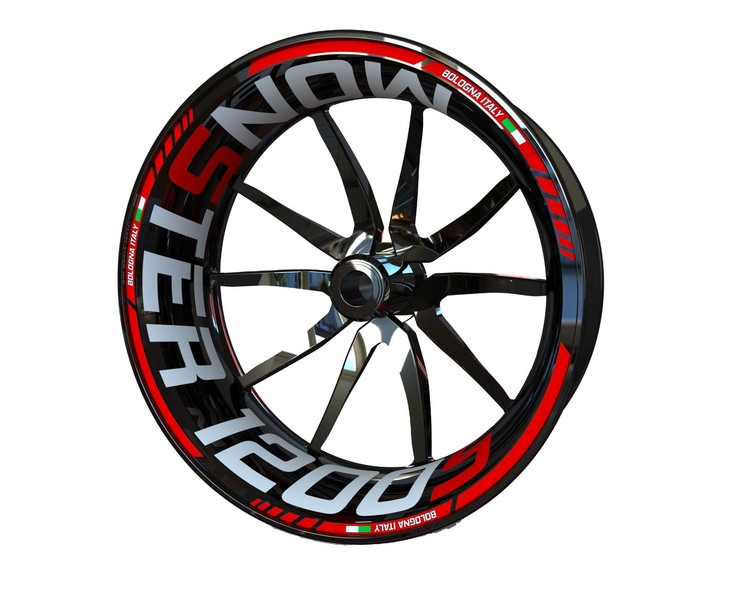 Ducati Monster 1200S Wheel Stickers - Standard Design