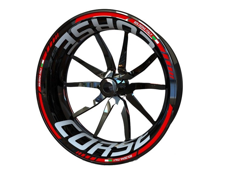 Ducati CORSE Velg Stickers - standaard ontwerp