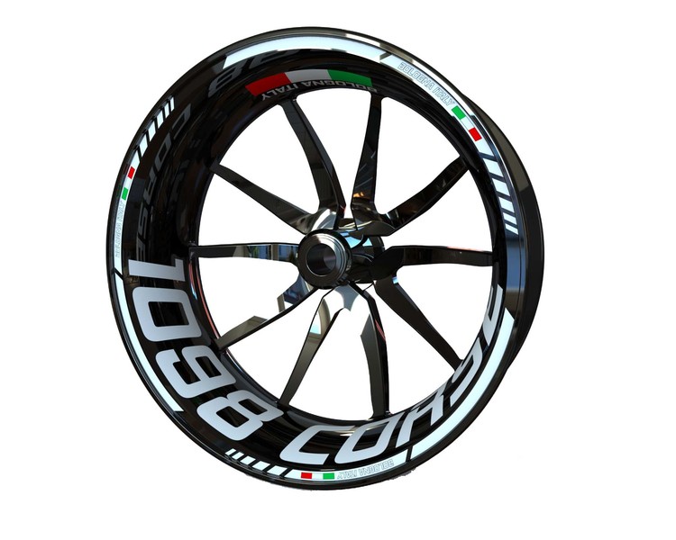 Ducati 1098 Corse Wheel Stickers - Standard Design