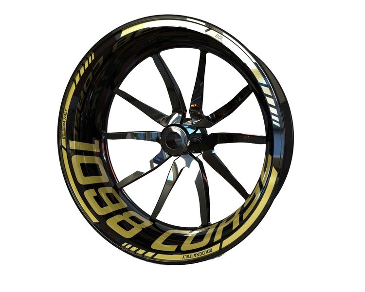 Ducati 1098 Corse Wheel Stickers - "Classic" Standard Design