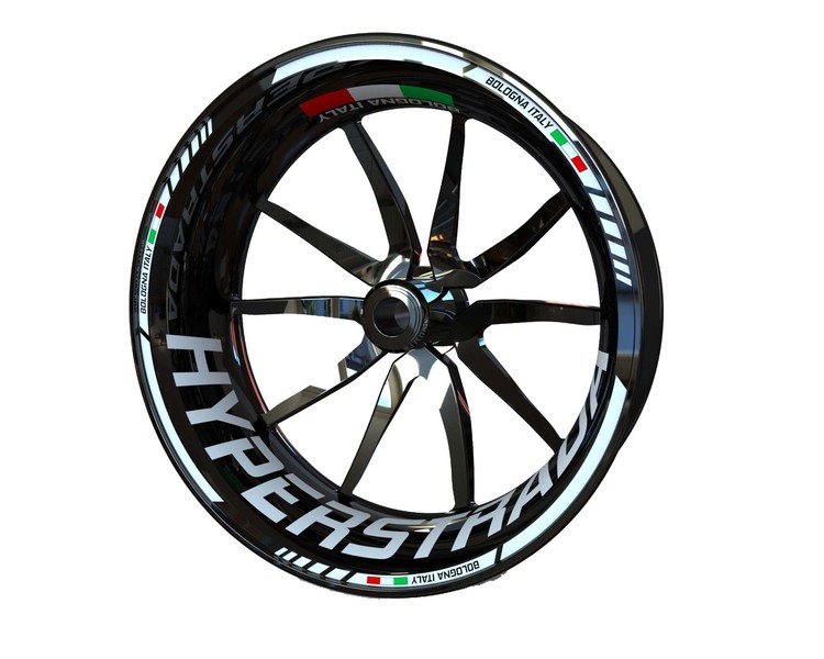 Ducati Hyperstrada Wheel Stickers - "Classic" Standard Design