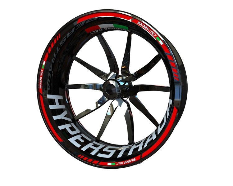 Adesivi per cerchioni Ducati Hyperstrada - Design standard