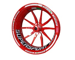 Ducati 939 SuperSport Wheel Stickers - "Classic" Standard Design