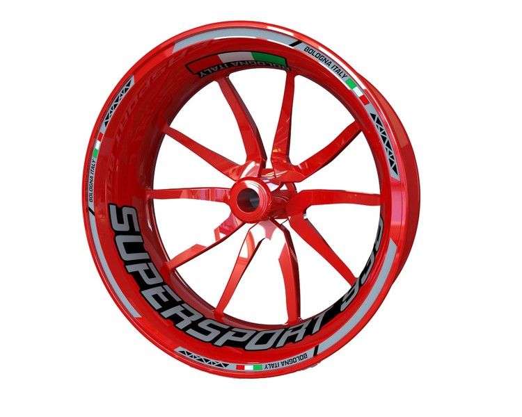 Ducati 939 SuperSport Wheel Stickers - "Classic" Standard Design