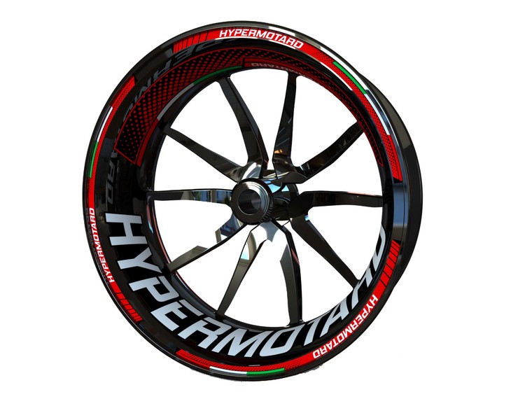 Ducati Hypermotard Wheel Stickers - Plus Design