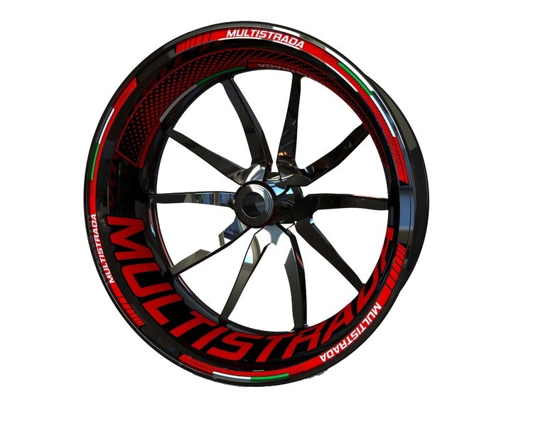 Ducati Multistrada Wheel Stickers - Plus Design - SpinningStickers | #1  Motorcycle & Powersport Graphics