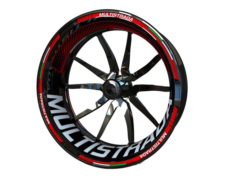 Ducati Multistrada Wheel Stickers - Plus Design