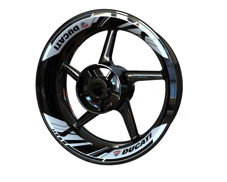 Adesivi per cerchioni Ducati - Design in due pezzi