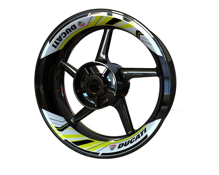 Ducati Wheel Stickers kit - Two Piece Design (Double Swingarm)