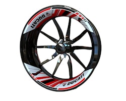 Wheel Stickers - for Ducati - "Velocity" (Single Swingarm)