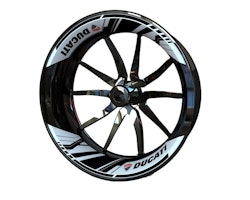 Wheel Stickers - for Ducati - "Velocity" (Single Swingarm)