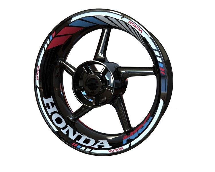 Honda HRC Racing Wheel Stickers kit - Standaard ontwerp