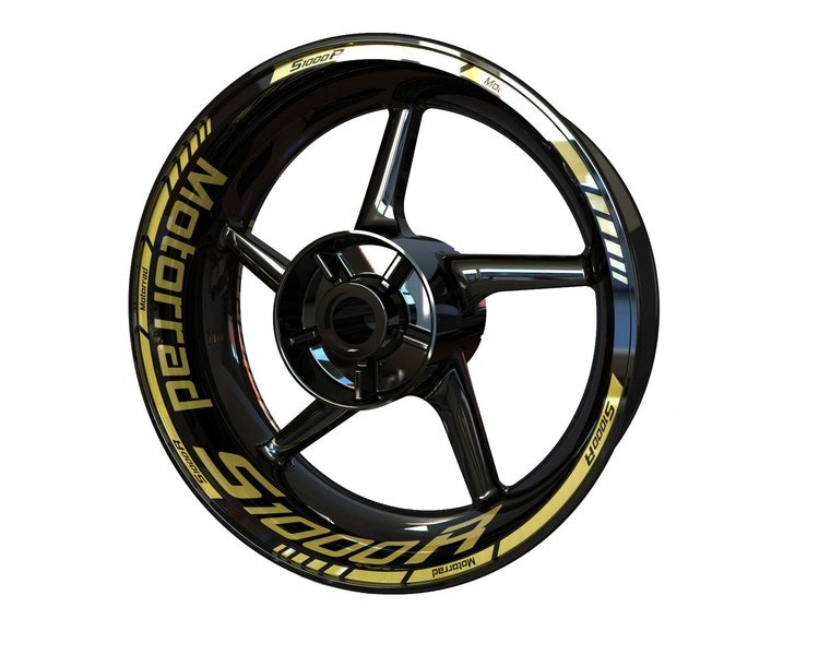 BMW S1000R Motorrad Wheel Stickers  - "Classic" Standard Design