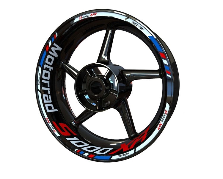 BMW S1000XR Motorrad Wheel Stickers - "Classic" Standard Design -  SpinningStickers | #1 Motorcycle & Powersport Graphics