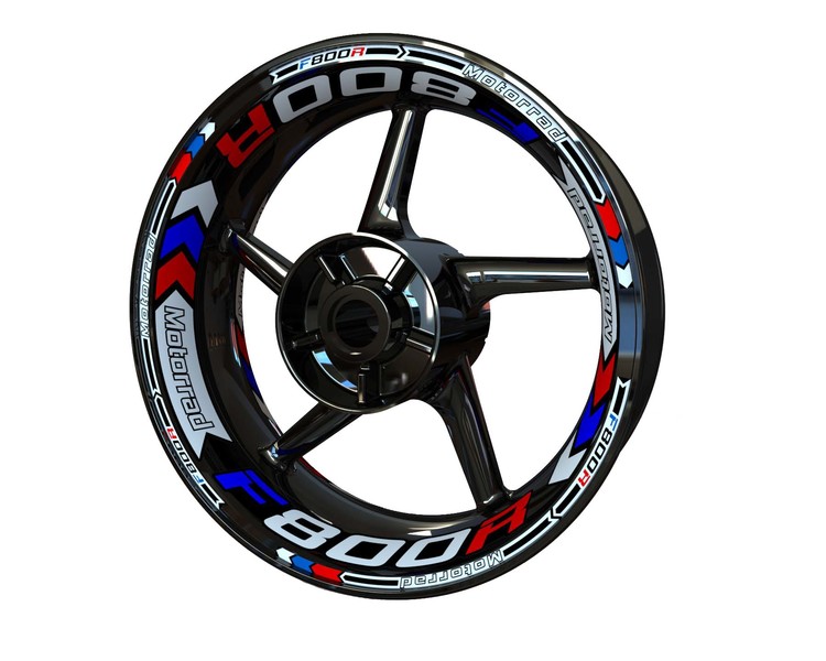 BMW F800R Wheel Stickers - Plus Design