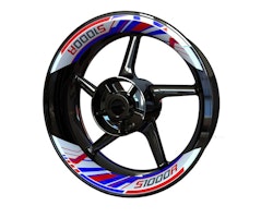 BMW S1000R Wheel Stickers - Two Piece Design