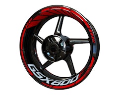 Suzuki GSX600F Wheel Stickers - "Classic" Standard Design