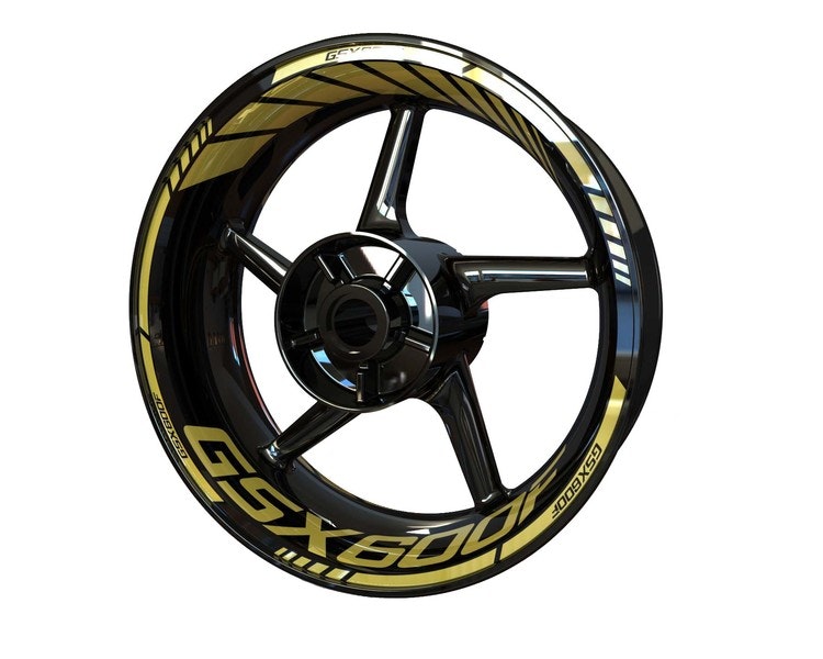 Suzuki GSX600F Wheel Stickers - "Classic" Standard Design