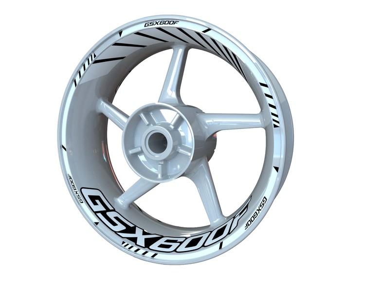 Suzuki GSX600F Wheel Stickers - Standard Design