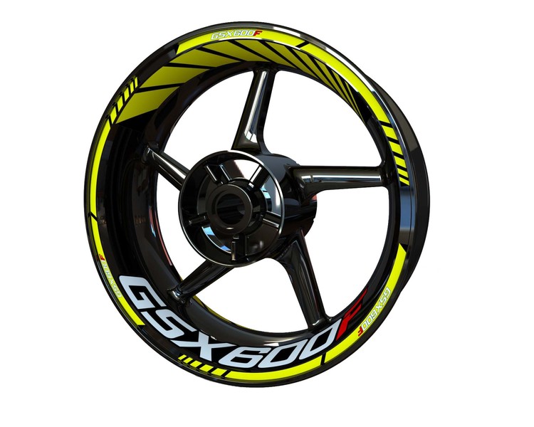 Suzuki GSX600F Wheel Stickers - Standard Design
