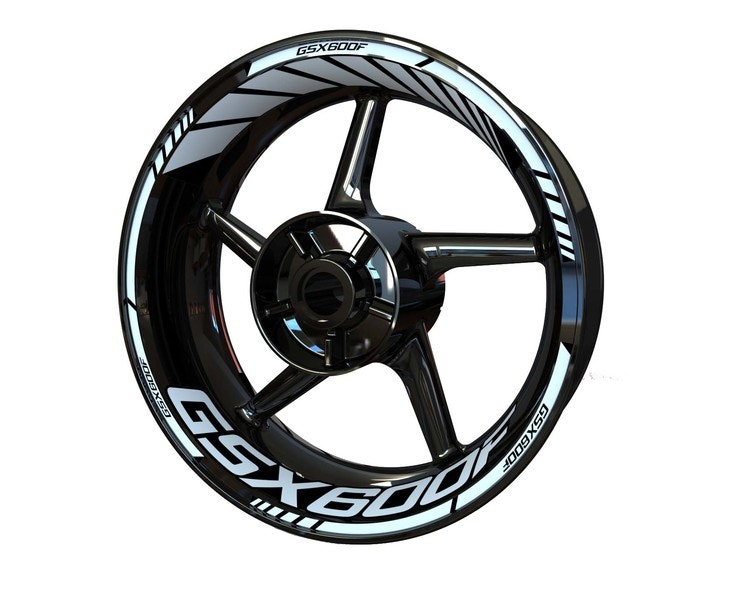 Suzuki GSX600F Wheel Stickers - "Classic" Standard Design