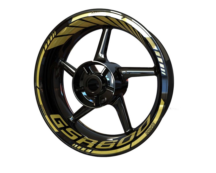 Suzuki GSR600 Wheel Stickers - Standard Design