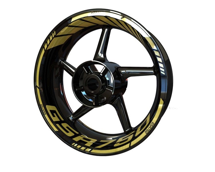 Suzuki GSR750 Wheel Stickers - "Classic" Standard Design